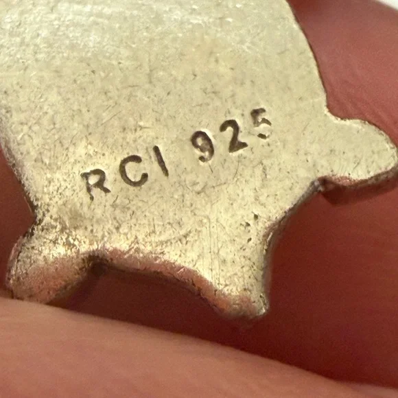 925 sterling silver Green  Turtle Charm - Picture 6 of 6